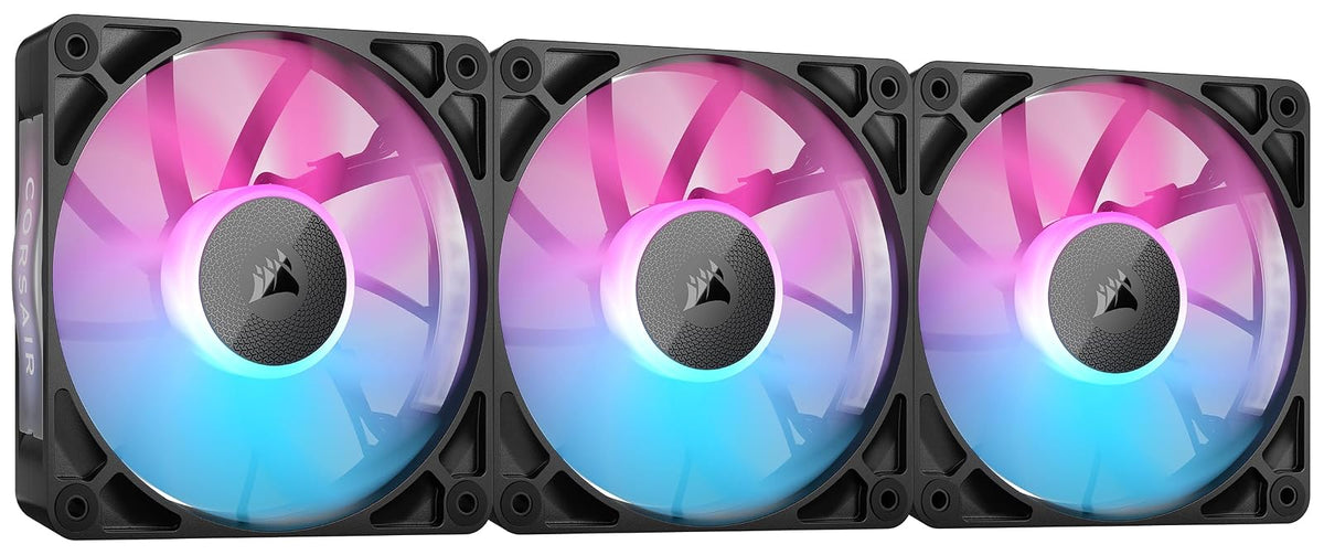 Corsair iCUE Link RX RGB Ventiladores PWM para PC - RGB - 120mm - Negro