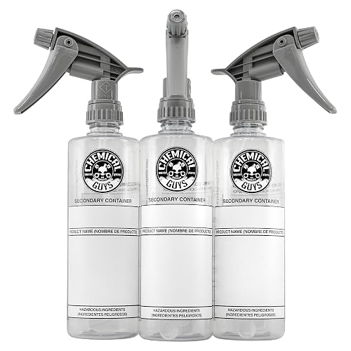 Chemical Guys Botella de dilución de contenedor secundario Heavy Duty Sprayer Paquete de 3