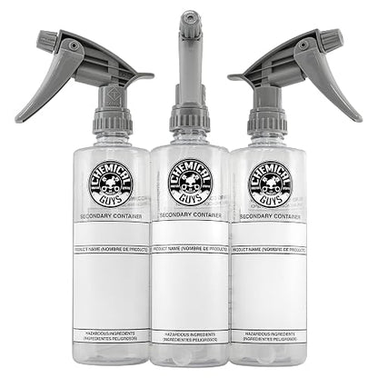 Chemical Guys Botella de dilución de contenedor secundario Heavy Duty Sprayer Paquete de 3