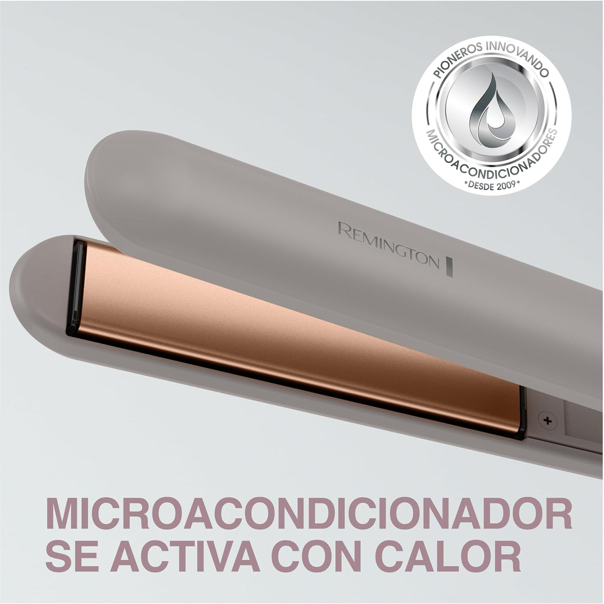 Remington Plancha de Cabello con Colágeno y Biotina, Control Atifrizz, S31A | Placas infusionadas con microacondicionadores de colágeno y biotina para un cabello con menos frizz