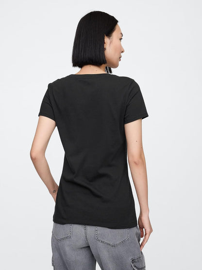 Gap Camiseta clásica con Logotipo Camiseta para Mujer