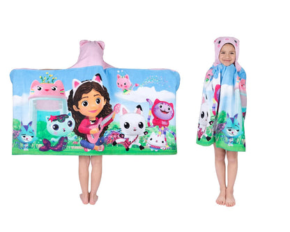 DreamWorks Gabby's Dollhouse - Toalla de Rizo de algodón Suave con Capucha, 61 x 127 cm, por Franco Kids