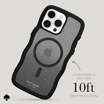 Kate Spade New York - Funda para iPhone 15 Pro, Compatible con MagSafe - Ondulado Nightfall