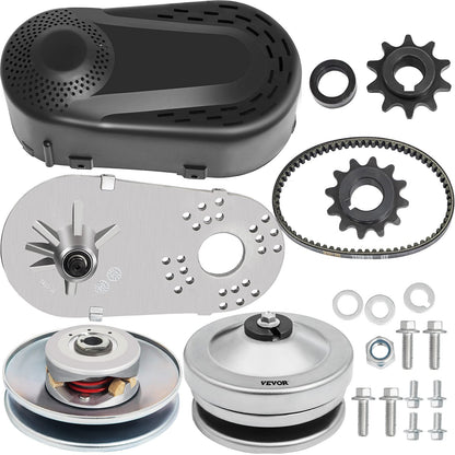 VEVOR Embrague de Transmisión Motor de 2 a 8 HP Embrague de Transmisión de Alta Resistencia 2000 RPM con Ruedas de Diseño Asimétrico y Correa de Goma Embrague Resistente y Duradero para Varios Motores