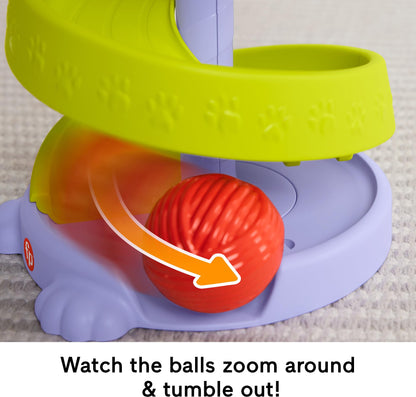 Fisher-Price Juguete para Bebés Gatito Pelotitas Rodantes para bebés de 9 Meses en adelante