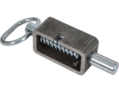 Buyers Products B2598LP - Conjunto de pestillo de resorte de 5/8 pulgadas con tubo liso y émbolo extendido de 1.3 pulgadas, pasador tratado térmicamente, pestillo de puerta utilitaria, pestillo de remolque