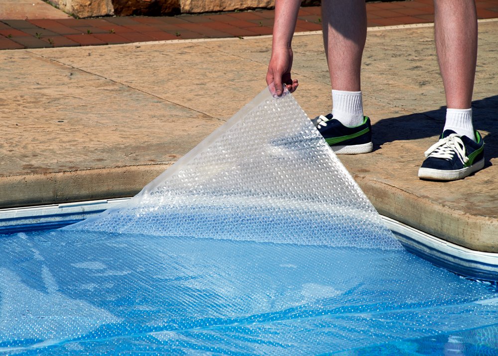 Blue Wave - Manta Solar Redonda de 24 pies – Cubierta de Piscina de 12 Mil con Burbujas térmicas para retener el Calor y Reducir la evaporación, Cubierta Solar Resistente a la decoloración para