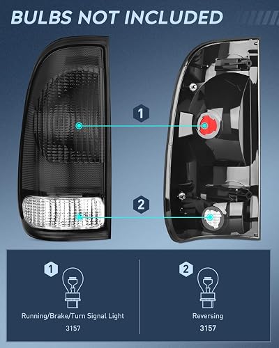 Nilight Conjunto de Luz Trasera Compatible con F-150 F-250 F-350 F-450 F-550 Super Duty 1997-2007