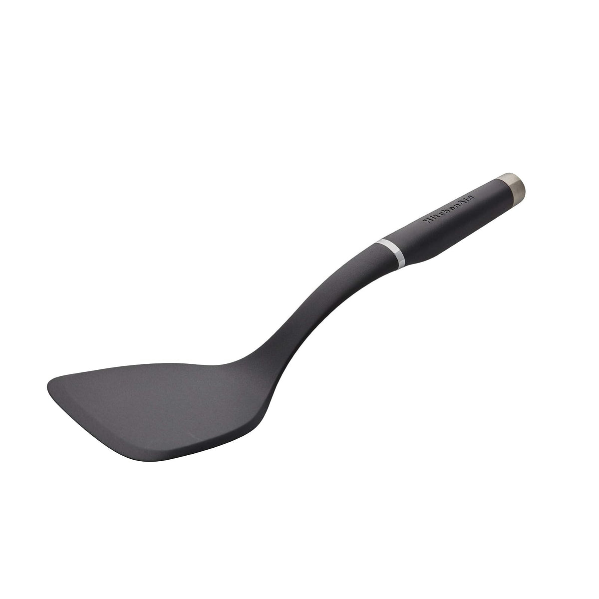 KitchenAid KO001OHOBA Gourmet - Espátula (34 cm), color negro | Negro, cabeza grande de giro, resistente al calor, material nailon con fibra de vidrio