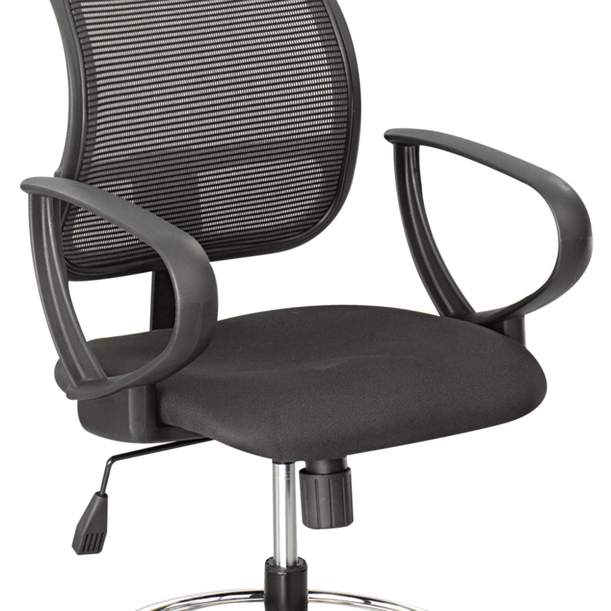 Safco 3396BL Optional Loop Arm Set for Vue Mesh Extended-Height Chair, Black