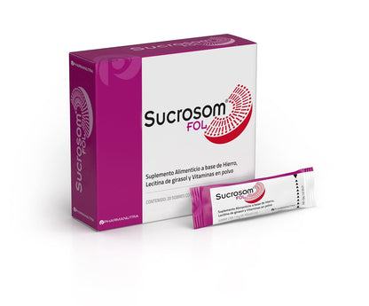 Sucrosom FOL Hierro Sucrosomial + Ácido Fólico y Vitaminas – Suplemento Alimenticio para la Mujer – Sobres en Polvo