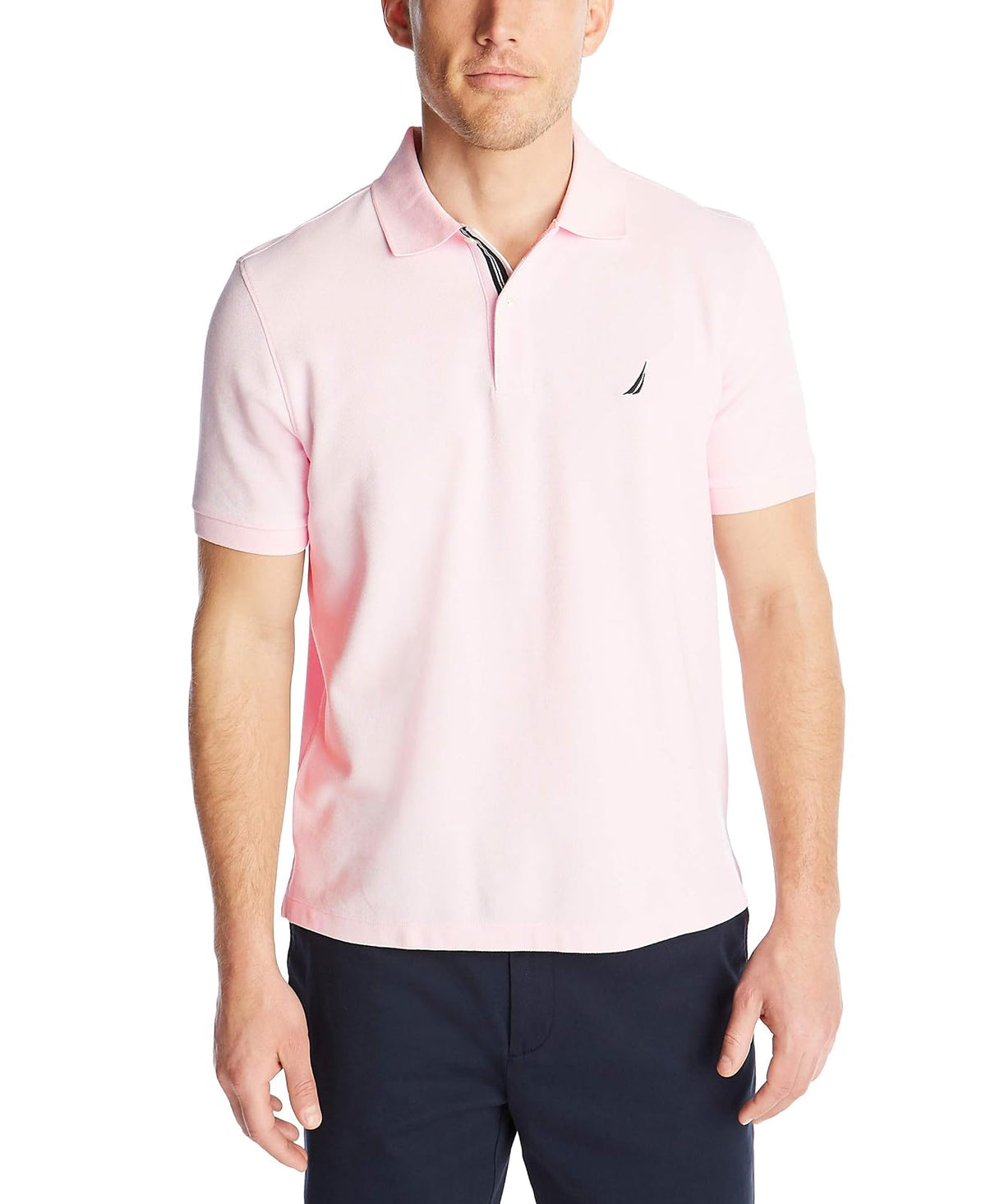 Nautica Polo de Manga Corta Clásico para Hombre - 3XL - Cradle Pink