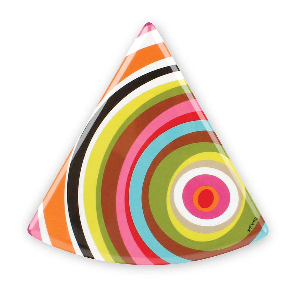 French Bull - Juego de 6 platos surtidos de melamina, vajilla de melamina, para servir, fiesta, plato, plato (platos de postre de 8 pulgadas, surtidos)