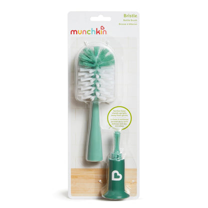 Munchkin® Bristle™ Cepillo para Polvo para Botellas, diseño Moderno, Salvia