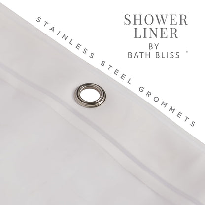 Bath Bliss Forro de Cortina de Ducha Transparente de Alta Calidad