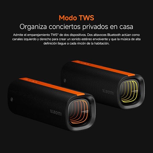 XIAOMI Sound Party Bocina Portátil de 50W Bluetooth 5.4 | Iluminación LED 3D, Hasta 26h de Reproducción, Enlaza hasta 100 Bocinas, Waterproof IP67