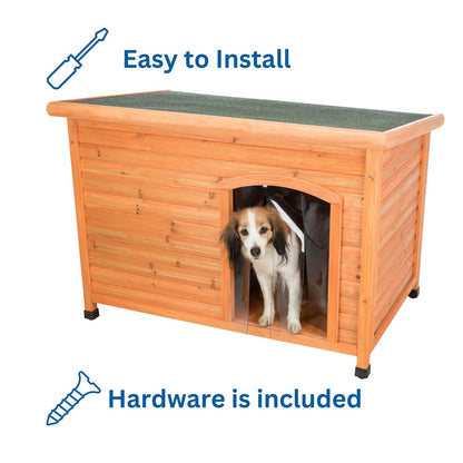 TRIXIE Pet Products Plastic Door for Flat Roof Dog House, Large