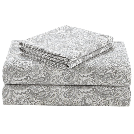 Comfort Spaces - Sábanas de algodón 100% tamaño Queen, Transpirables, naturalmente Frescas, sábanas de algodón Suave con Bolsillo elástico de 14 Pulgadas, se Adapta a colchones de hasta 16 Pulgadas,