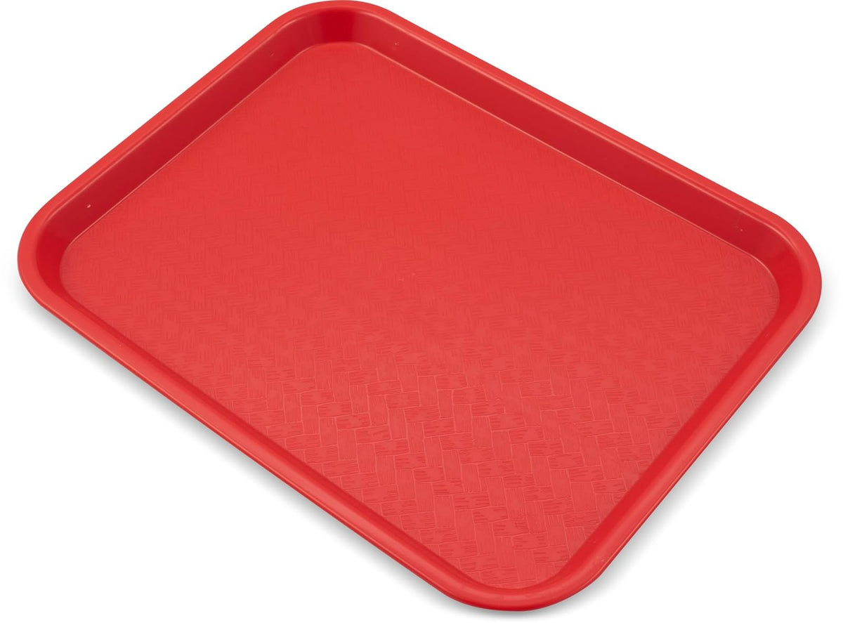 Carlisle CT101405 Cafe Standard Tray, 10-Inch by 14-Inch, Red