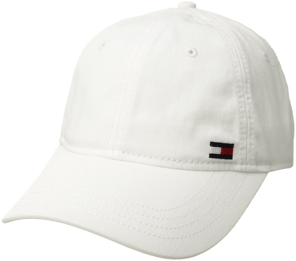 Tommy Hilfiger Gorra de béisbol con Solapa Ajustable de algodón Billy Gorra de béisbol para para Hombres - Blanco Clásico - Talla Única