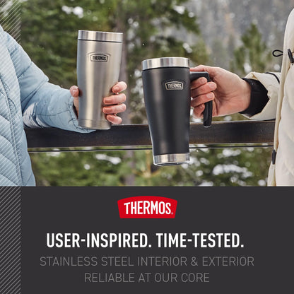 THERMOS ICON SERIES, taza de acero inoxidable, glaciar, 16 onzas