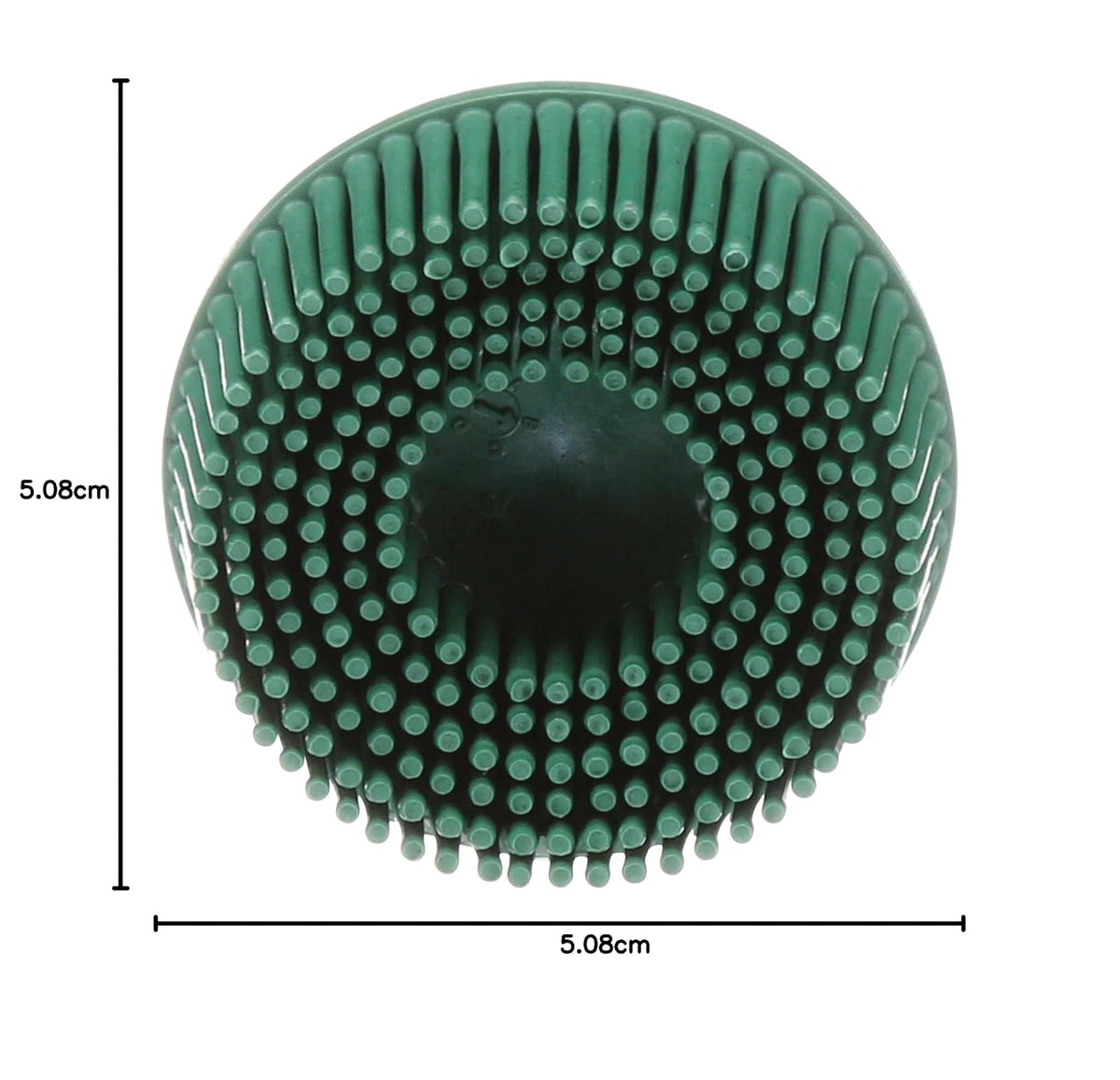 3 M 3 m-18730 Roloc Bristle Disc Grade - 50, tamaño - 2, Verde, 2"x5/8"