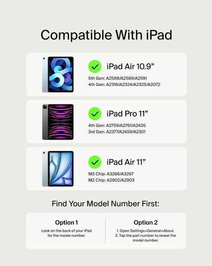 Belkin Pro - Funda para teclado con soporte magnético, teclado Bluetooth retroiluminado, controles multigestos, compatibilidad magnética de almacenamiento de Apple Pencil y teclas multimedia para iPad