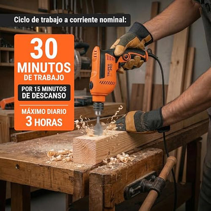 Truper ROTO-3/8A4, Rotomartillo 3/8" 600 W profesional