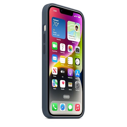 Funda de silicón con MagSafe para el iPhone 14 - Azul tormenta