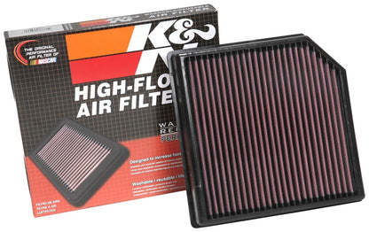 K&N 33-3127 - Filtro de aire, color rojo