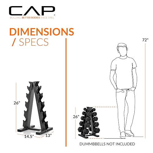CAP Barbell - Soporte para Mancuernas, Color Negro