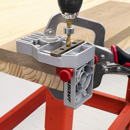 Milescraft 1334 Joint Master – Plantilla de aluminio autosujetante Crea juntas de bordes, esquinas y superficies. Incluye espaciadores de centrado. Para pasadores de clavija de 1/4", 5/16" y 3/8"