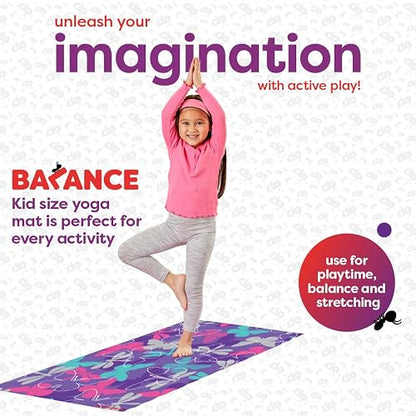 Antsy Pants - Tapete de Yoga para Niños, Entrenamiento en Casa y Viaje, Resistente y Antideslizante