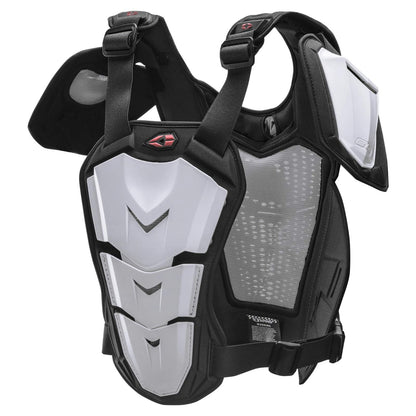 EVS Sports Revo 5 Deflector, Blanco, Talla CH/M RV5-W-S/M | Deflector ligero con ajuste ajustable, flujo de aire ventilado, carcasa de impacto duradera, compatibilidad con abrazadera