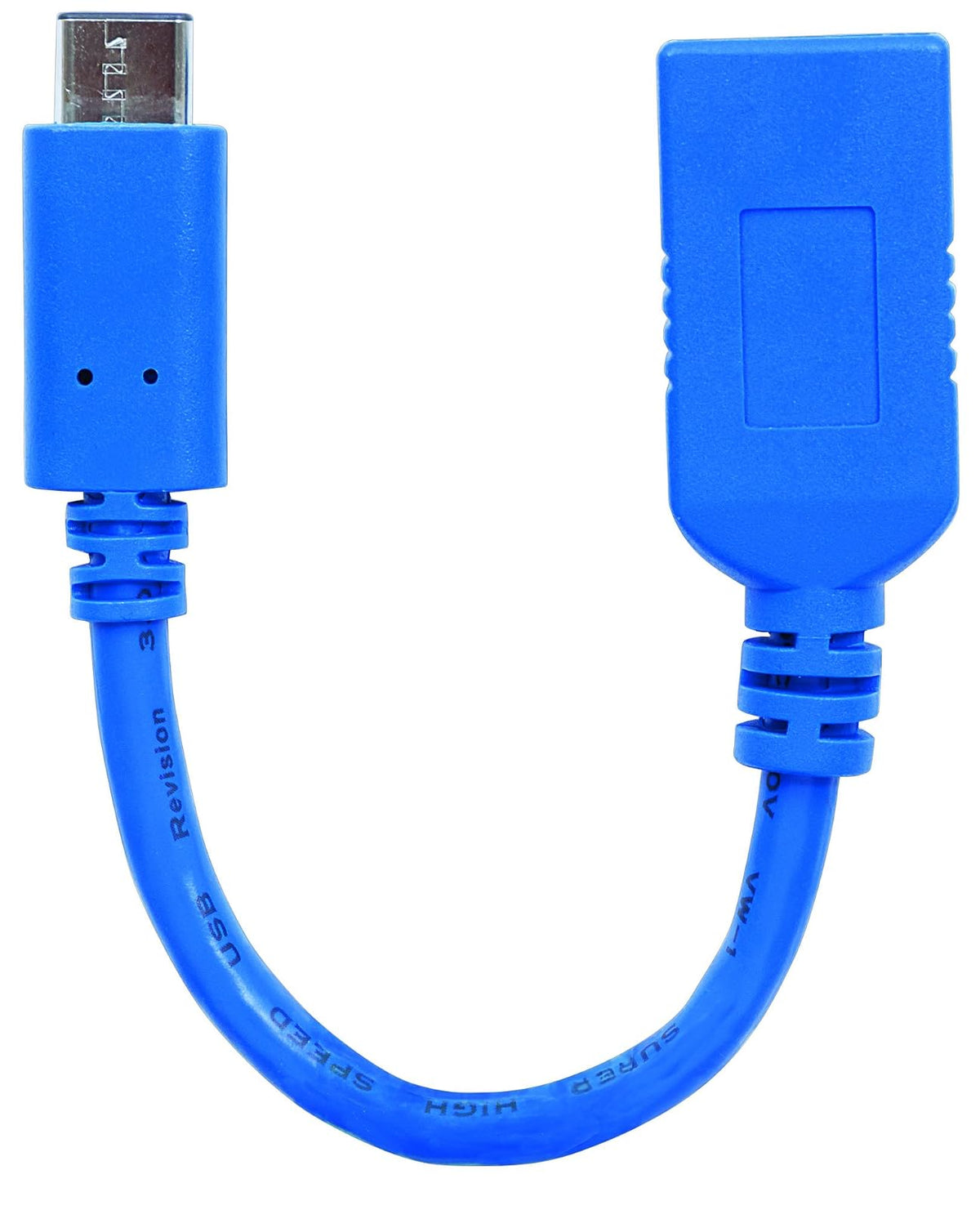 Manhattan Cable USB-C a USB-C 10Gbps 5A 1m Negro - Azul - Patchwork - 15 cm, 5 Gbps (Polybag) - Cable USB-C a USB-A