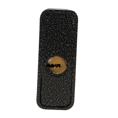 Lock Prolok P19C80 Candado de hierro para cortina metálica 80 mm, negro, llave estándar