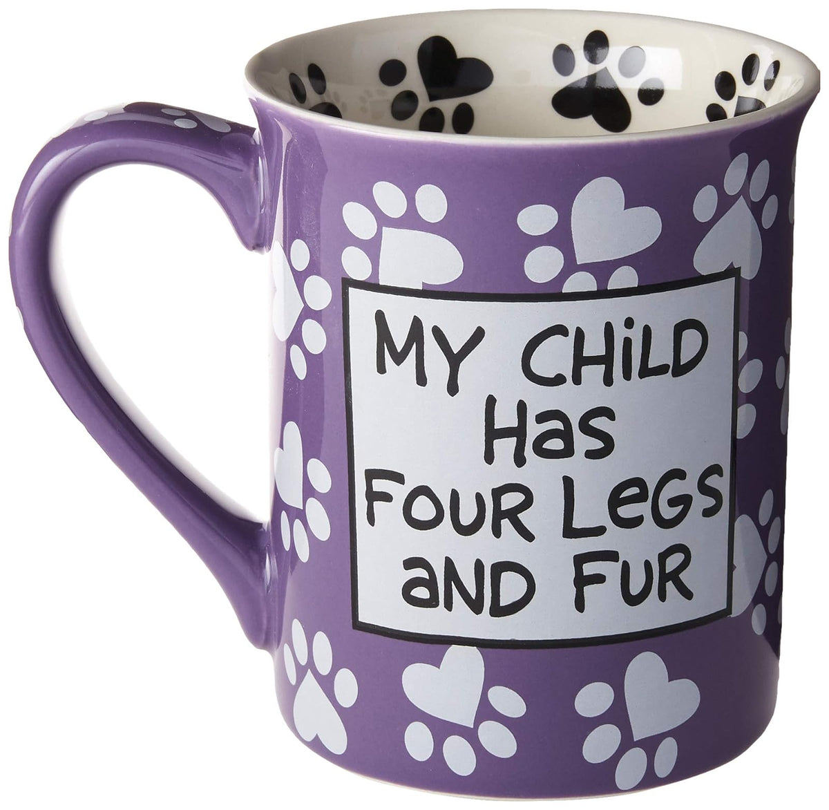 Our Name is Mud Taza de cerámica, 473 ml, Dog Mom, Multicolor, 16 Ounces, 1