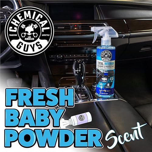 Chemical Guys Limpiador y Protector Total de Interiores, Seguro para Automóviles, Camiones, SUVs, Motocicletas, RVs y Más, 3,79 L