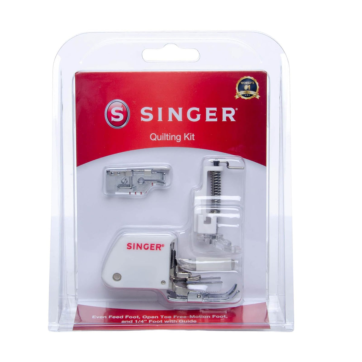 Singer Kit de Prensatelas para Manualidades de Alta Resistencia, 3 Piezas - Kit de prensatelas