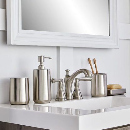 SKL Home Roche - Jabonera, Vaso, Nickel, Vaso, 1