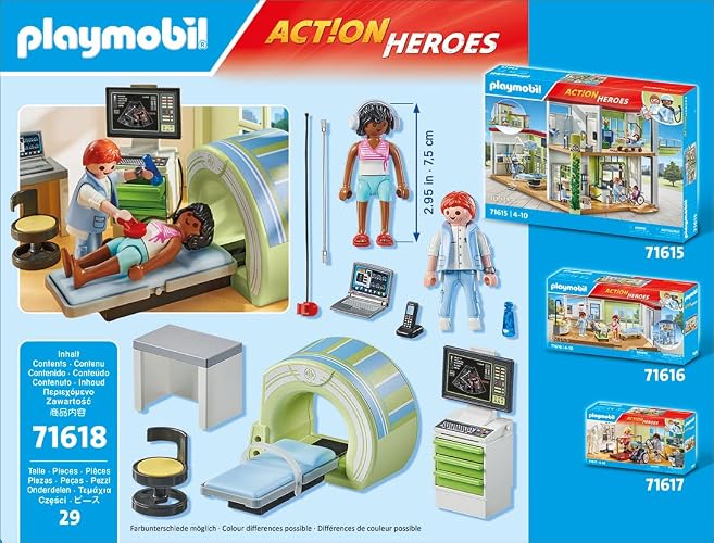 Playmobil Juego de Radiólogo con Resonancia Magnética
