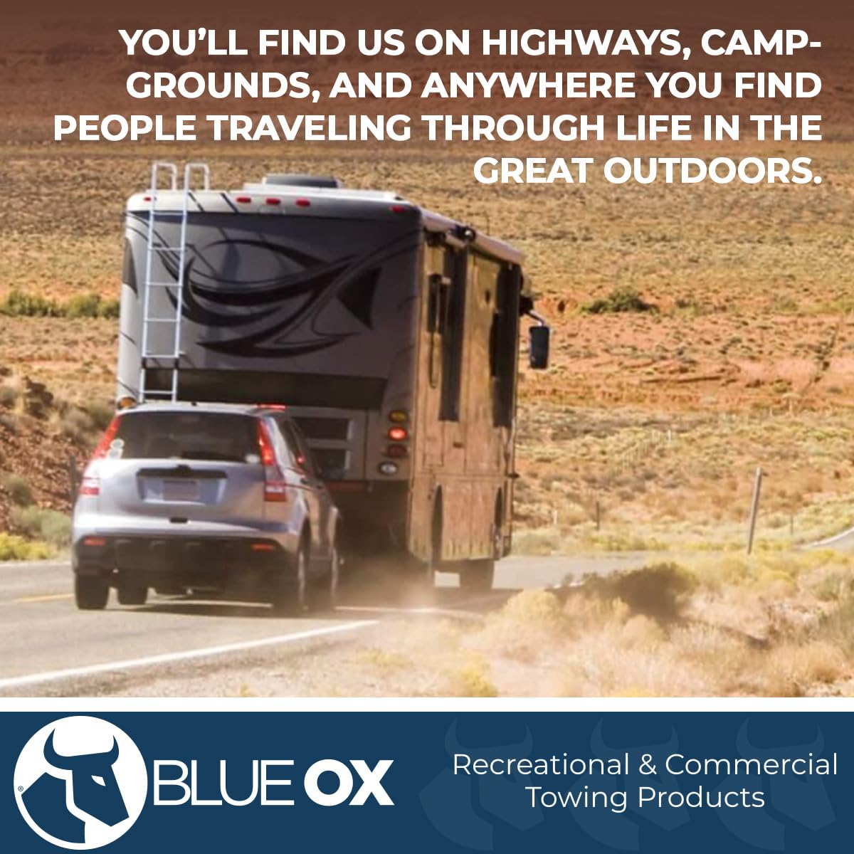 Blue Ox BX88340 Receptor de elevación/caída, Negro