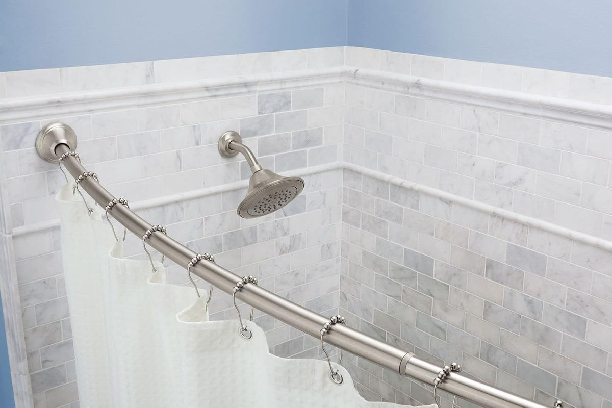 Moen SR2100BN - Cortina de ducha enrollable, 12 unidades, níquel cepillado