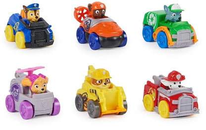 Paw Patrol: Pup Squad Racers, Set de Regalo de vehículos de 6 Piezas, Juguetes para niños y niñas a Partir de 3 años