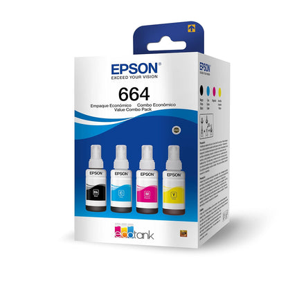 Epson Ecofit Botellas de Tinta Neg-Cian-Mag-Ama T664 4 Unidades