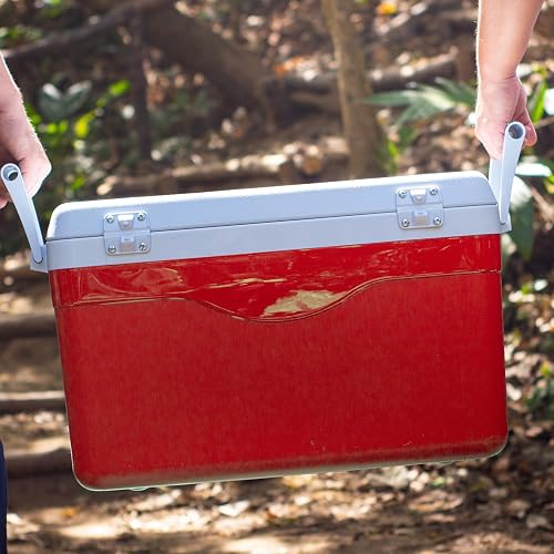 Guateplast - Hielera Portátil de 50 litros (53 QT) | Capacidad para 70 Latas | Enfriador Resistente y Liviano | Cooler - Hielo | Hielera Grande |