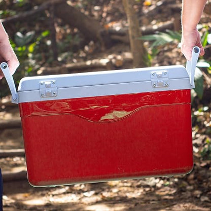 Guateplast - Hielera Portátil de 50 litros (53 QT) | Capacidad para 70 Latas | Enfriador Resistente y Liviano | Cooler - Hielo | Hielera Grande |