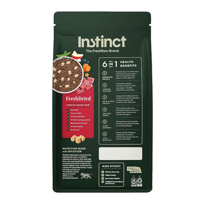 INSTINCT Raw Boost Grain Free para Perro | Res Real sin Granos y Carne Cruda | 3.5 LB