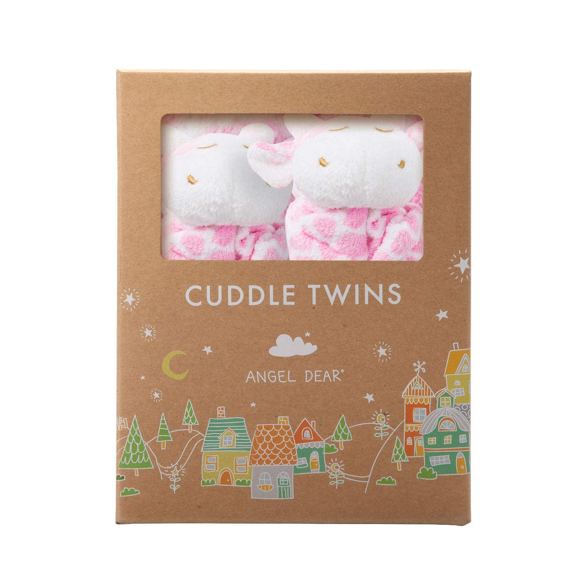 Angel Dear 1138T Cuddle Twin Set, Pink Giraffe