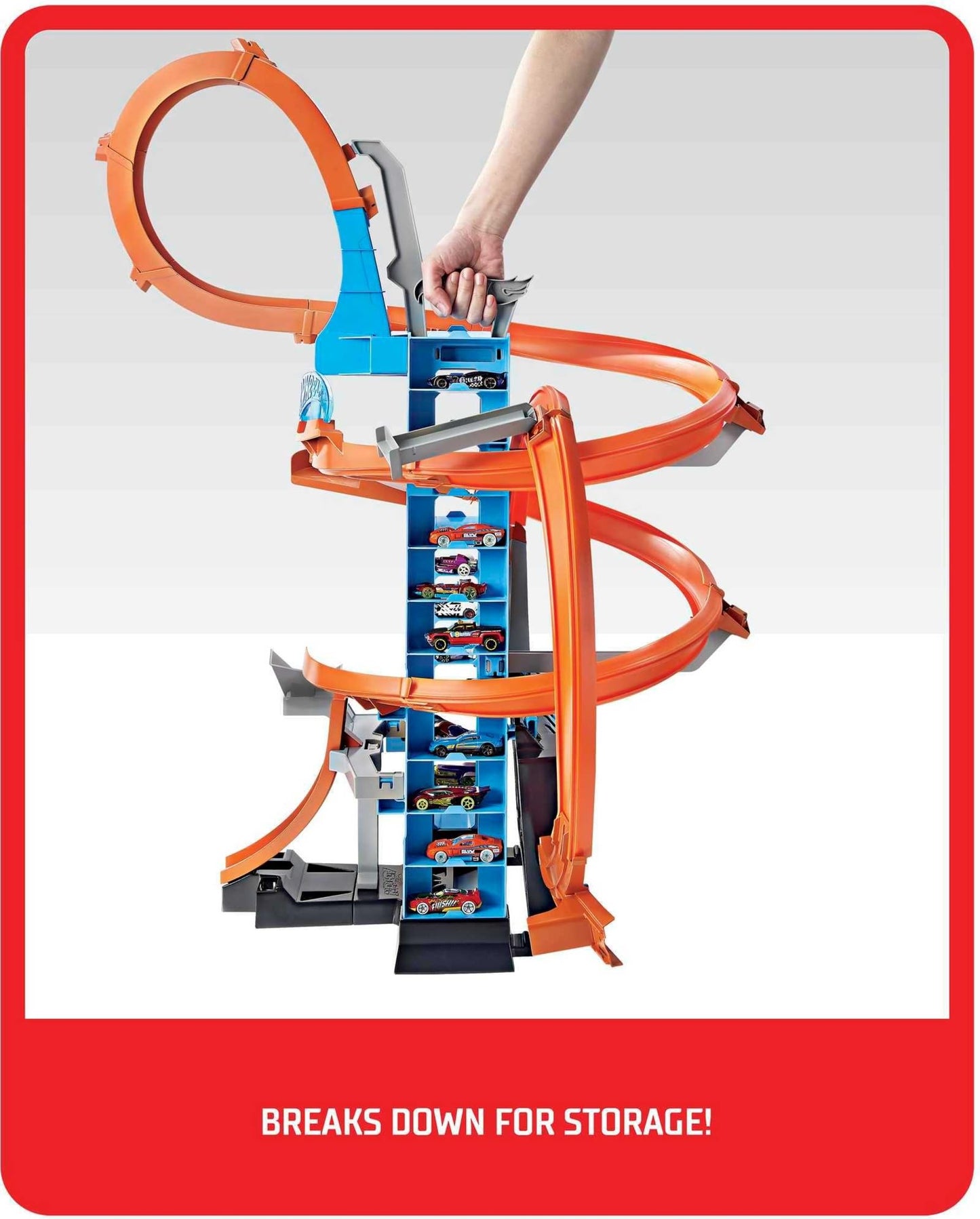 Hot Wheels Action, Torre de Choques en el Aire, Pista de Juguete para bebés a Partir de 5 años